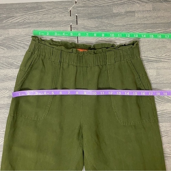 Cartonnier by Anthropologie Army Green Linen Blend Pants - Picture 7 of 12